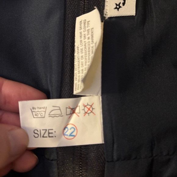 Vintage Size 22 Jordan Midnight Blue Navy Strapless Gown Prom Black Tie Beaded - Picture 8 of 8